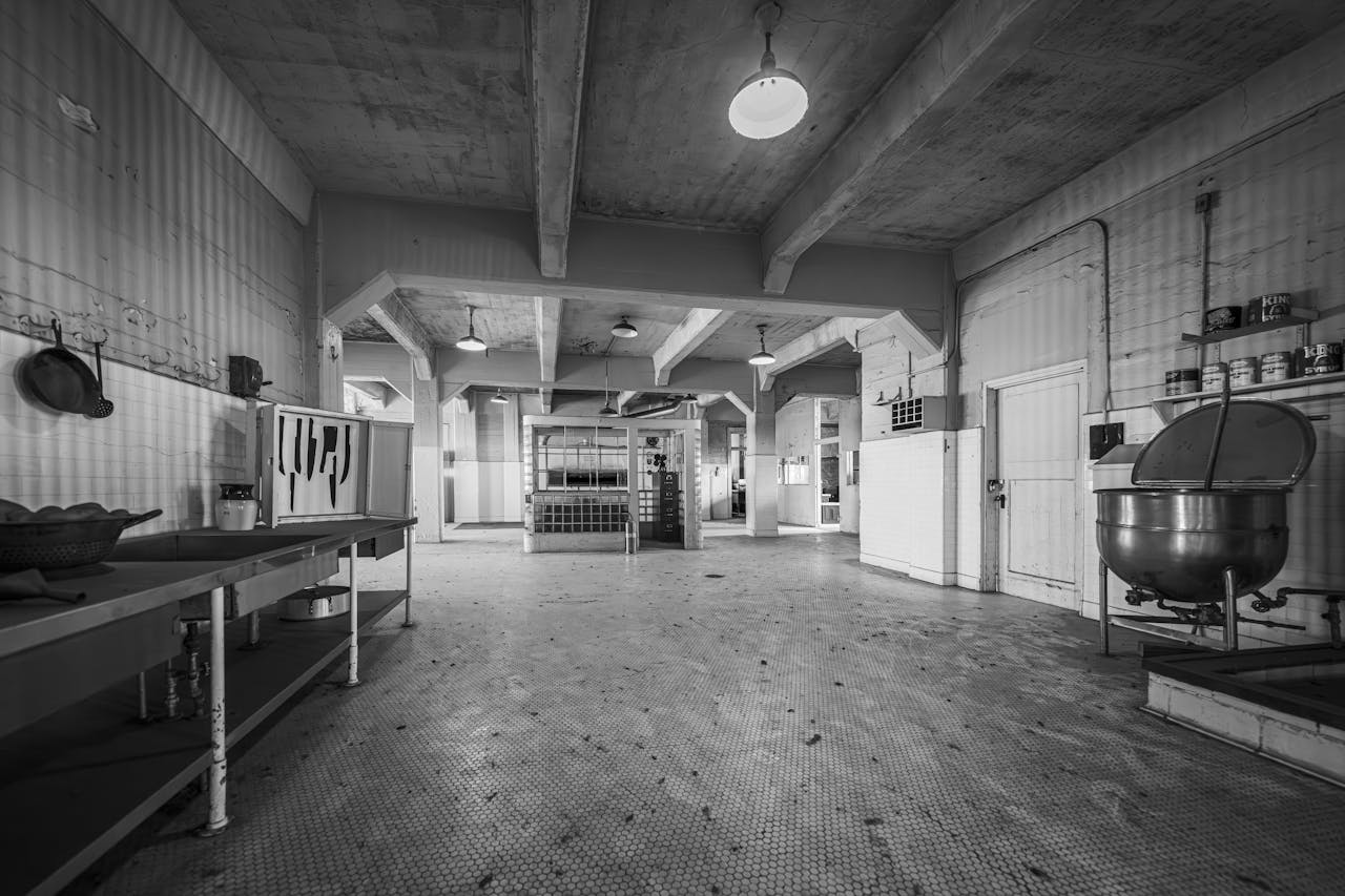 Kitchen in Alcatraz Prison